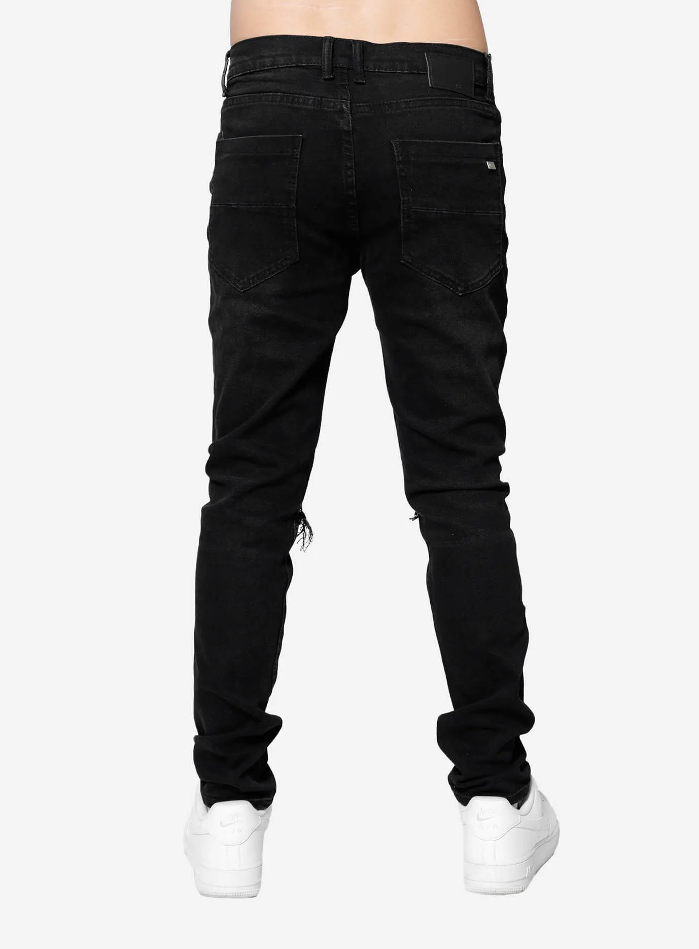 Texas Ripped Black Bandana Jeans
