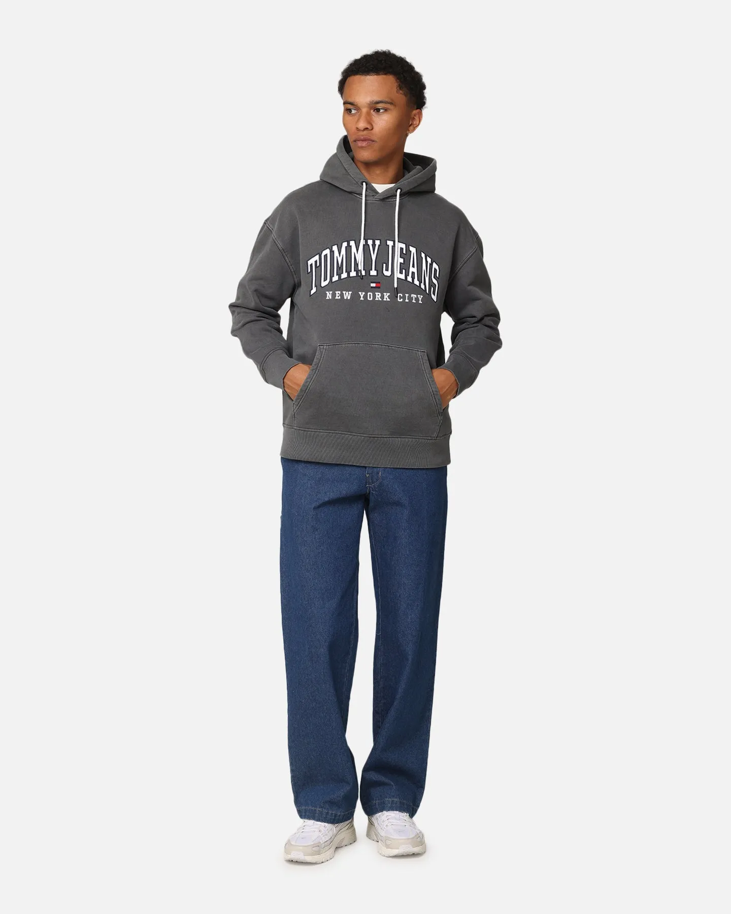 Tommy Jeans TJM Relaxed Varsity Hoodie Black