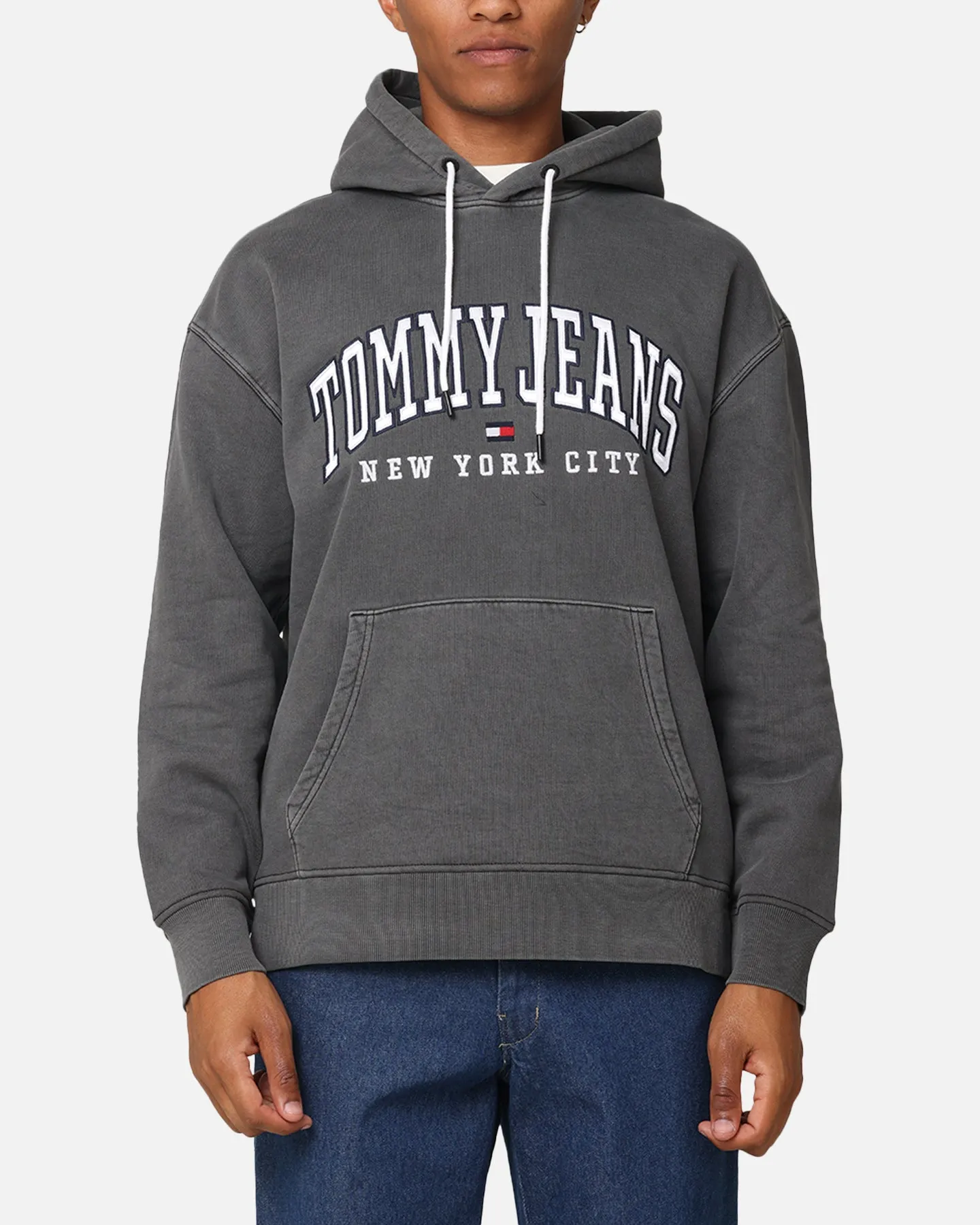 Tommy Jeans TJM Relaxed Varsity Hoodie Black