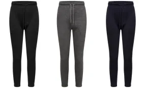 Unisex Kids Elasticated Hem Plain Fleece Jogging Bottoms Jogger PE School Sports