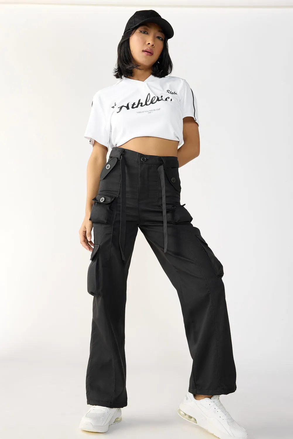 Vanta Black Straight Cargos
