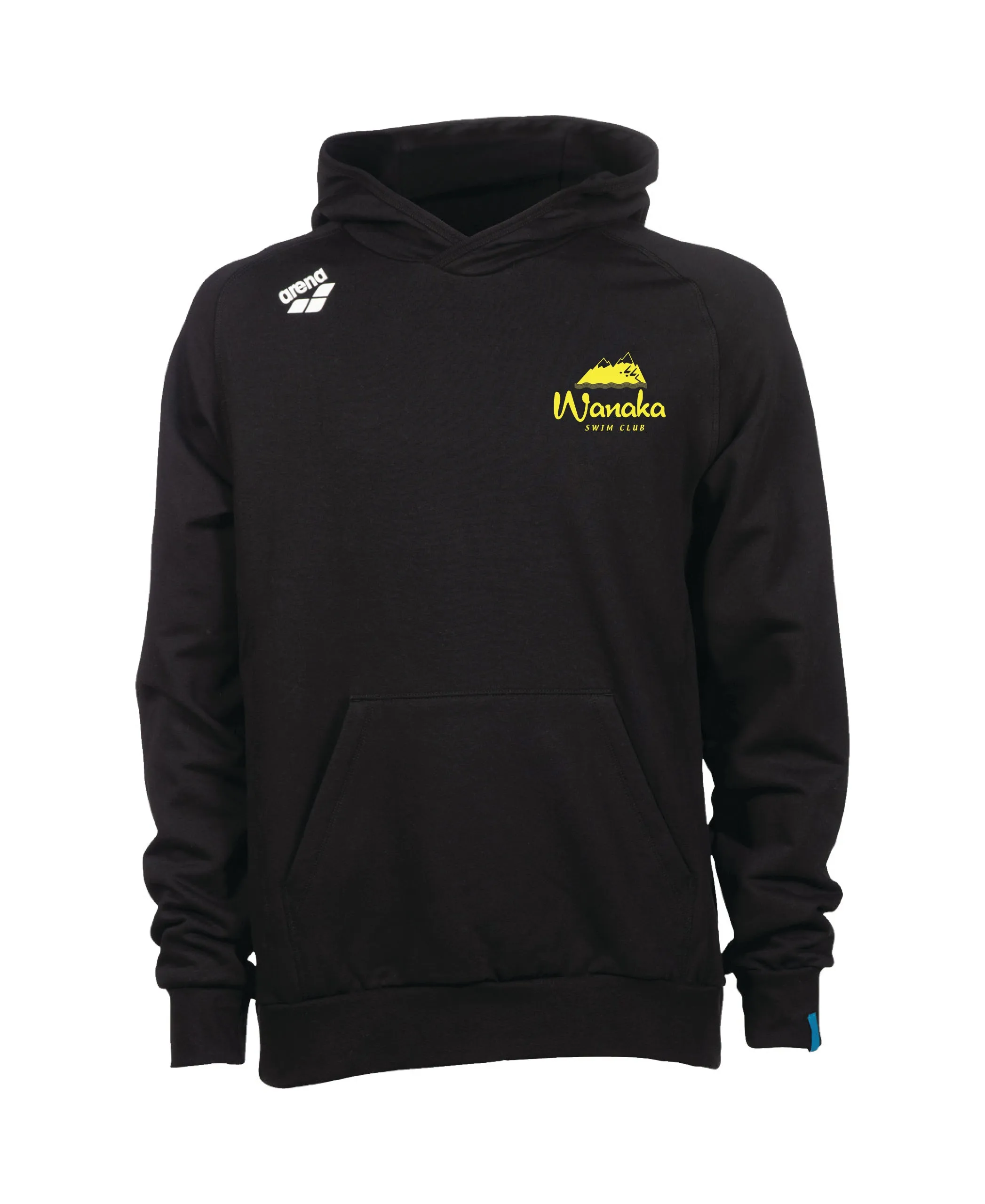 Wanaka Unisex Hooded Panel Sweatshirt - Black