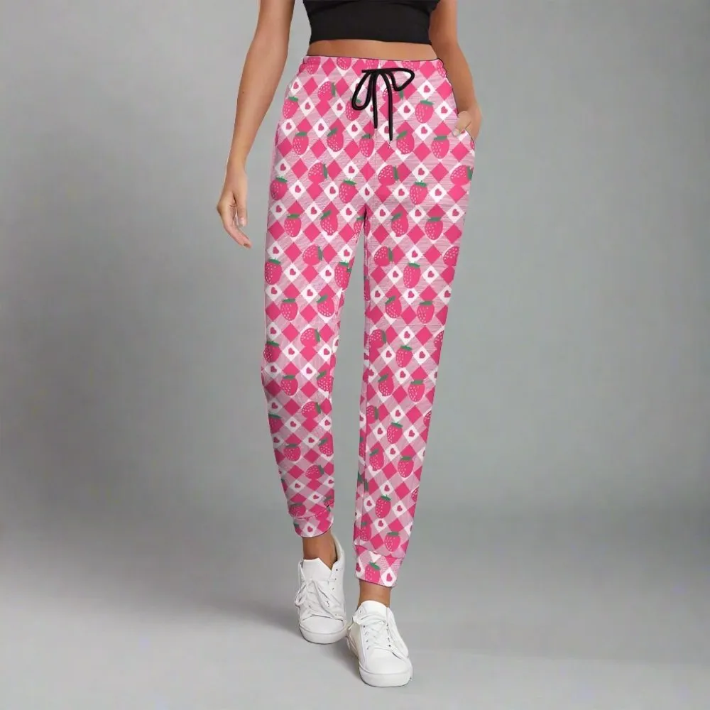 Womens Strawberry Sweatpants