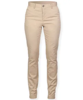 Womens stretch chinos | Stone